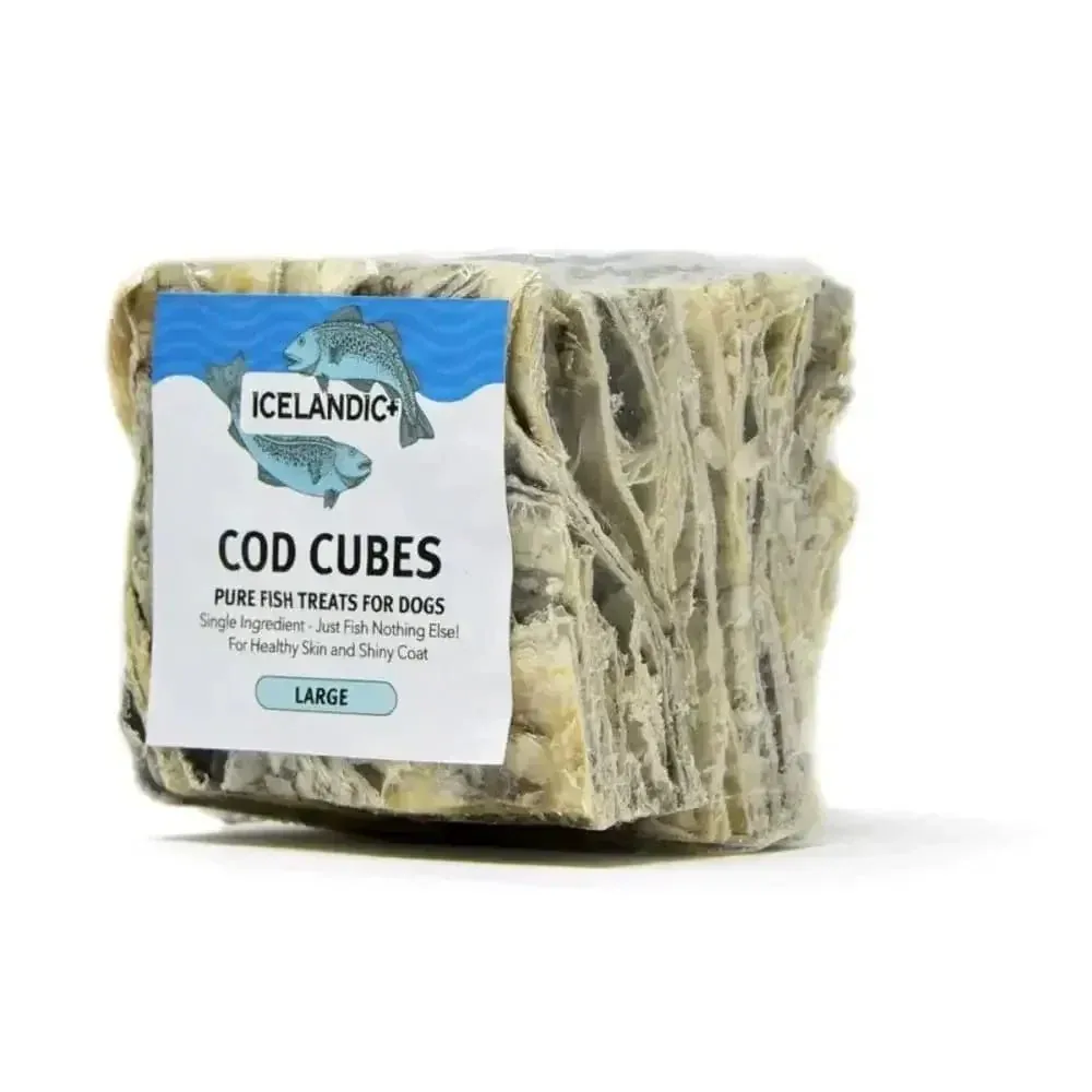 Icelandic+ Large Cod Skin Natural Dog Treats – 12 ct