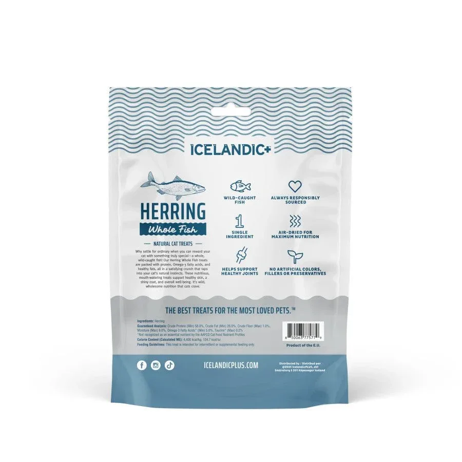 Icelandic Whole Fish Cat Treats Herring 1.0oz - Premium Natural Snacks for Cats - Image 2