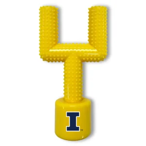 Illinois Hard Nylon Football Goal Post Dog Chew Toy