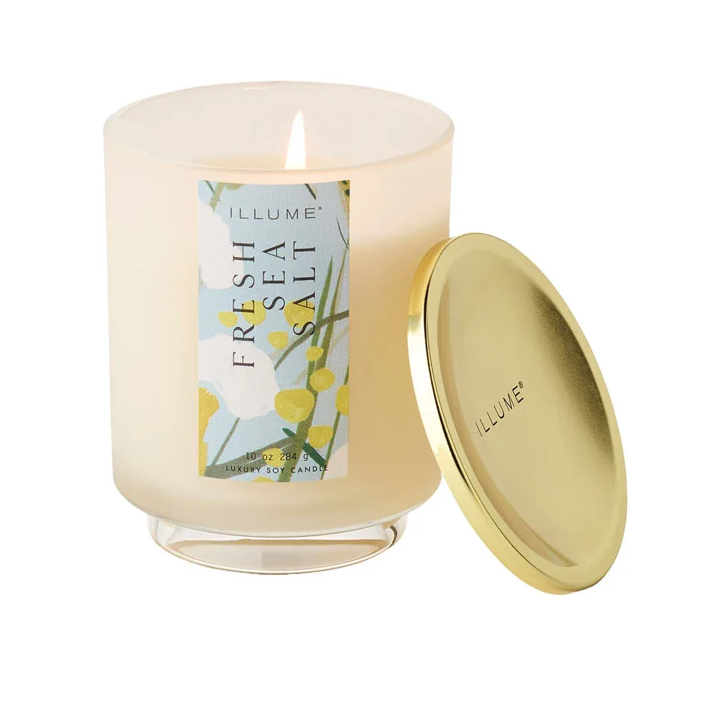 Illume Fresh Sea Salt Signature Glass Candle - Image 2