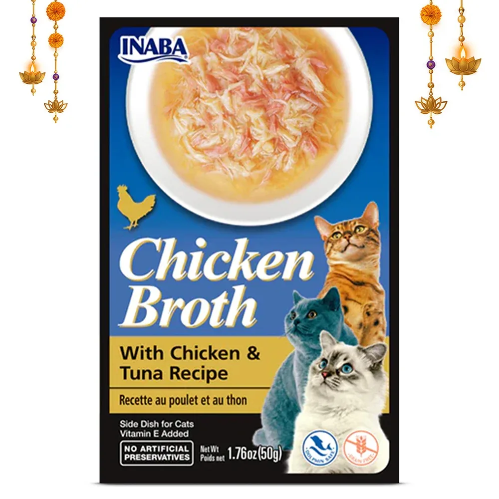 INABA Chicken Broth Chicken and Tuna Recipe Cat Wet Food