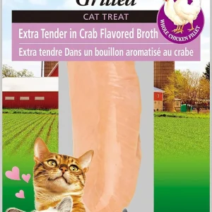 Inaba Chicken Fillet Grilled Xtend with Flavor Broth Crab .9oz. (Case of 6)