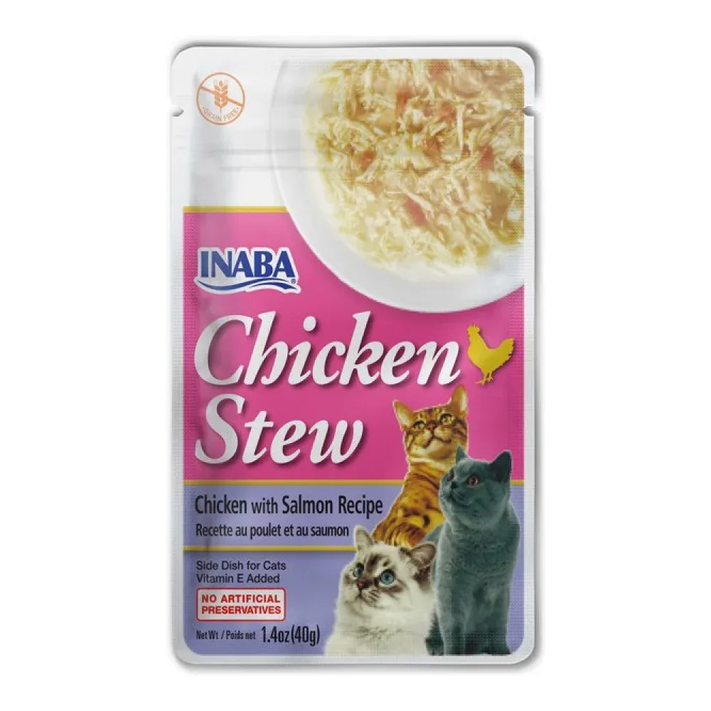 INABA Chicken Stew Chicken with Salmon Recipe Cat Wet Food - Image 2
