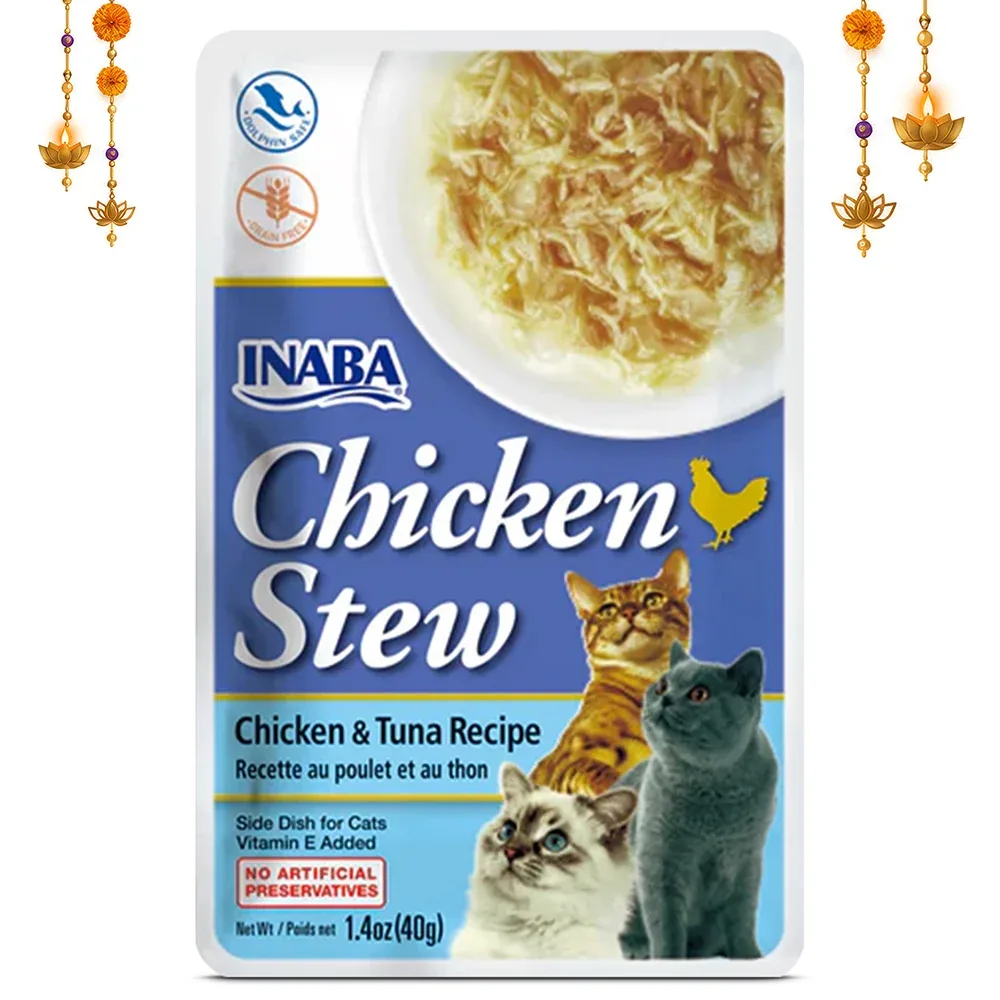 INABA Chicken Stew Chicken with Tuna Recipe Cat Wet Food