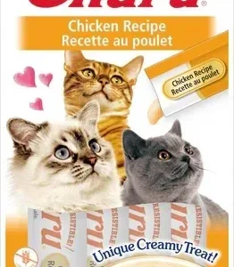 Inaba Churu Puree Cat Treats Chicken .5oz. 4 Pk (Case of 6)
