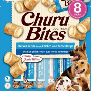 Inaba Dog Churu Bite Chicken Cheese Wraps 6Ct/3.36oz.