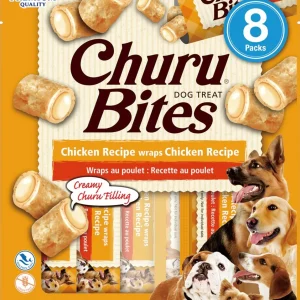 Inaba Dog Churu Bite Chicken Wr Aps 6Ct/3.36Oz
