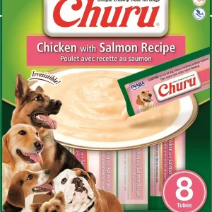 Inaba Dog Churu Chicken Salmon 5.6oz. (6 Count)