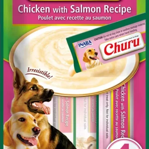 Inaba Dog Churu Tubes Chicken Salmon 2oz. (6 Count)