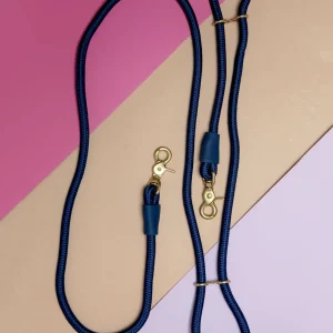 Infinity Dog Leash in Navy