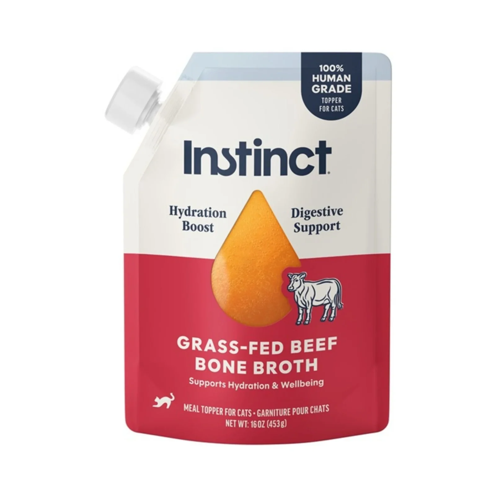 Instinct Cat Beef Bone Broth 16oz.