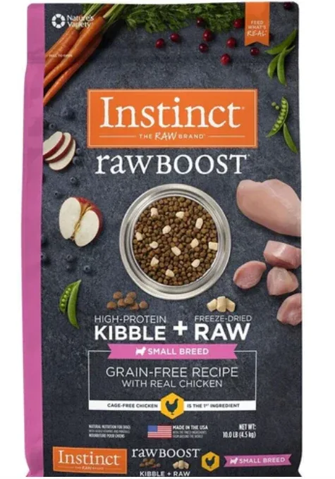 Instinct Raw Boost Small Breed Grain-Free Chicken Meal Dry Dog Food - 10lb Bag