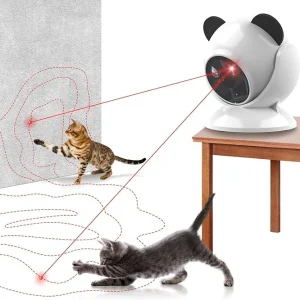 Interactive Laser Cat Toy — Auto-Rotating 360° Laser