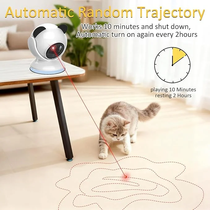 Interactive Laser Cat Toy — Auto-Rotating 360° Laser - Image 2