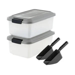IRIS 11lbs. Airtight Pet Food Container, Dog & Cat Food Storage Bin, Treat Box