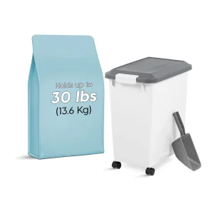 IRIS, Airtight Pet Food Container - Dog & Cat Food Storage Bin - Treat Box with Scoop