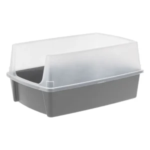 IRIS XL Open Top Cat Litter Box W/ High Sided Walls For Multi-Cat Households, Minimizes Litter Mess