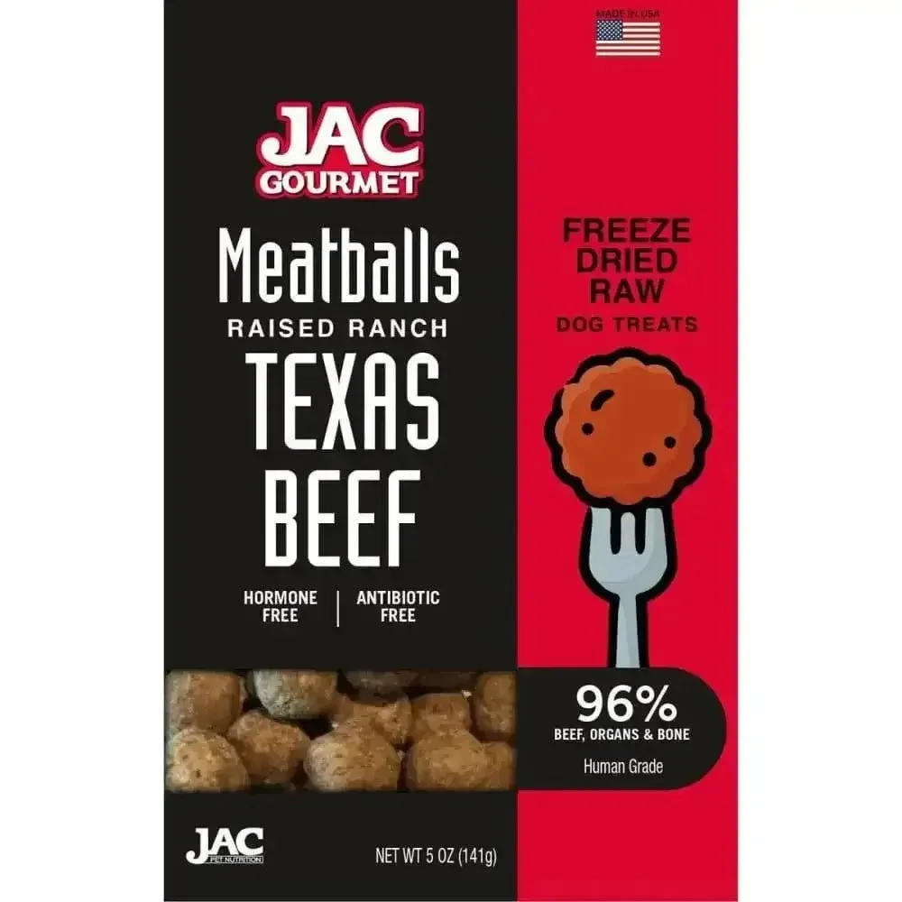 JAC Beef Meatball Treats Freeze Dried 5oz