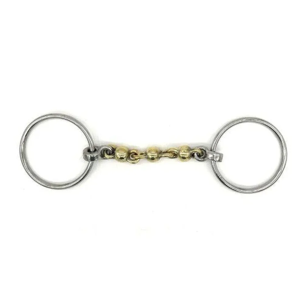 Jake Adams Brass Mouth Waterford Loose Ring Bit 5.25in.