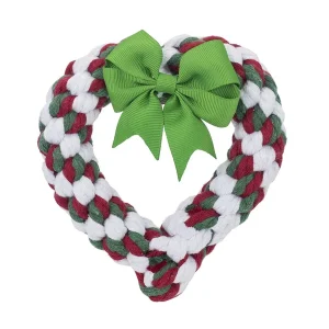 JAX & BONES | Holiday Heart Rope Toy