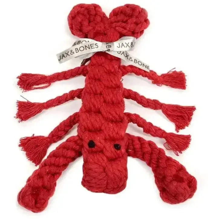 Jax & Bones Louie the Lobster Rope Dog Toy