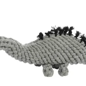 JAX & BONES | Stew the Stegosaurs Rope Toy in Grey
