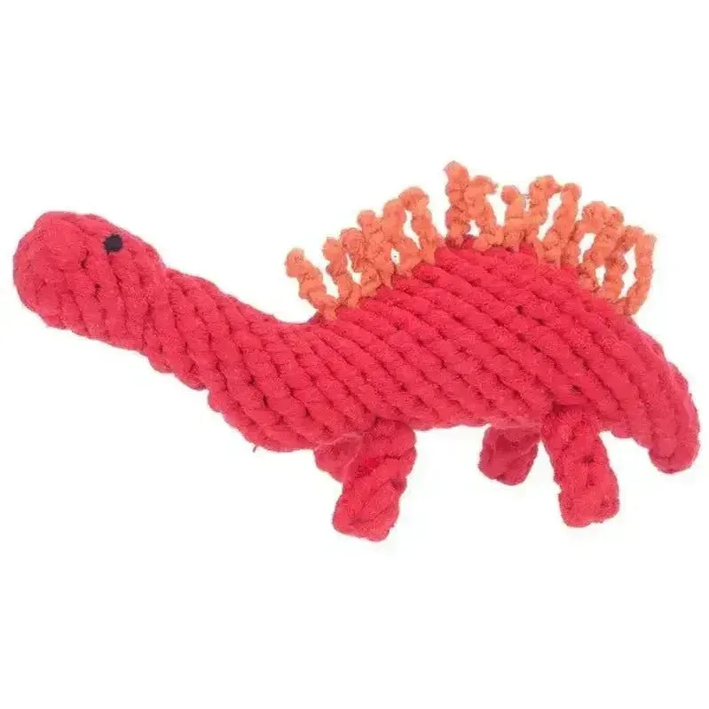 Jax & Bones Stew the Stegosaurus Rope Dog Toy