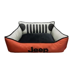 Jeep Grill Cuddler Dog Bed - Adventure Orange, Small