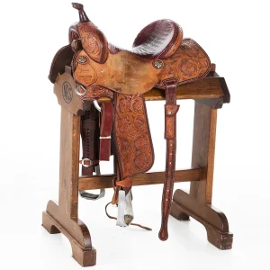 Jeff Smith Used 13.5in Red Gator Seat Extreme Barrel Saddle