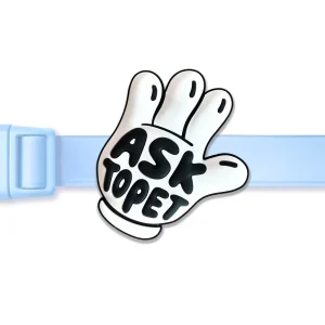 Jiby Ask To Pet Dog Tag Charm