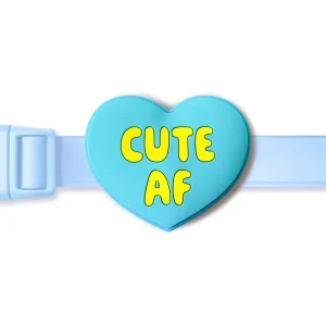 Jiby Cute Af Blue Dog Tag Charm