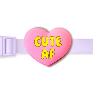 Jiby Cute Af Pink Dog Tag Charm