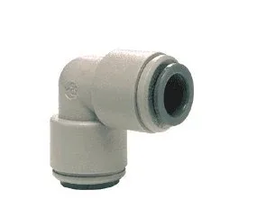 John Guest 1/4" x 1/4" Union Elbow- White