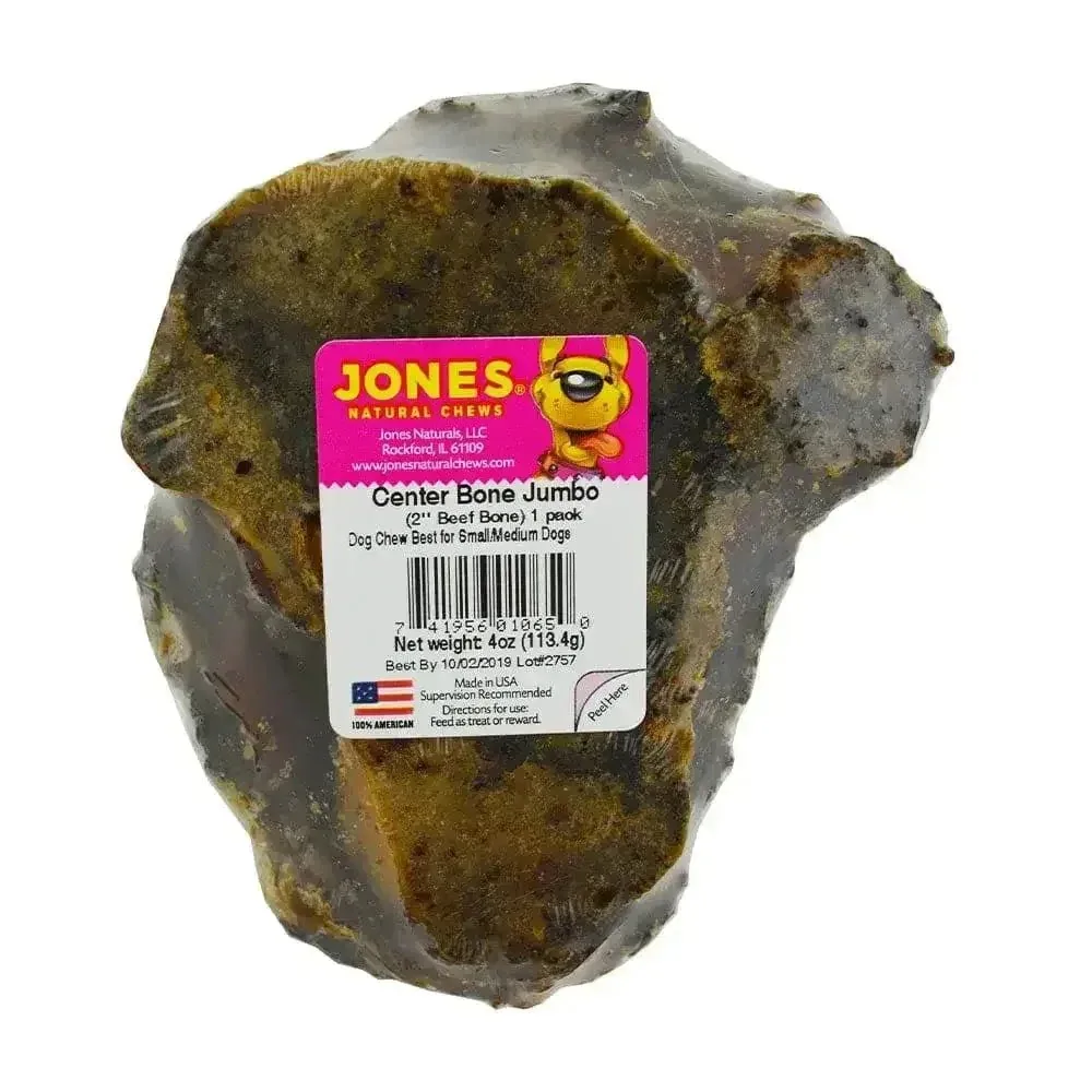 Jones? Beef Jumbo Center Bone Natural Dog Chews 2 Inch