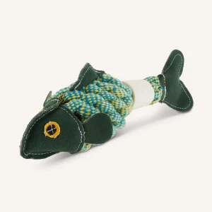 Joyhound® Game On Rope Fish + Water Buffalo Chew Bone Dog Toy