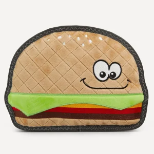 Joyhound® Rip Roarin' Tough® Hamburger Plush Squeaker Dog Toy