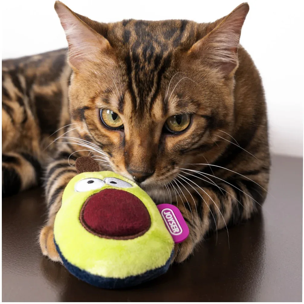 Joyser ECO Avocado Catnip Toy for Cats (Green/Brown) - Image 2