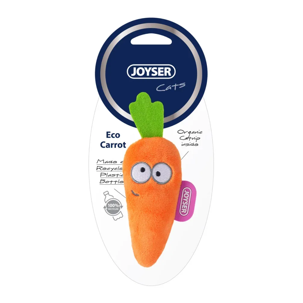Joyser ECO Carrot Catnip Toy for Cats (Green/Orange) - Image 2