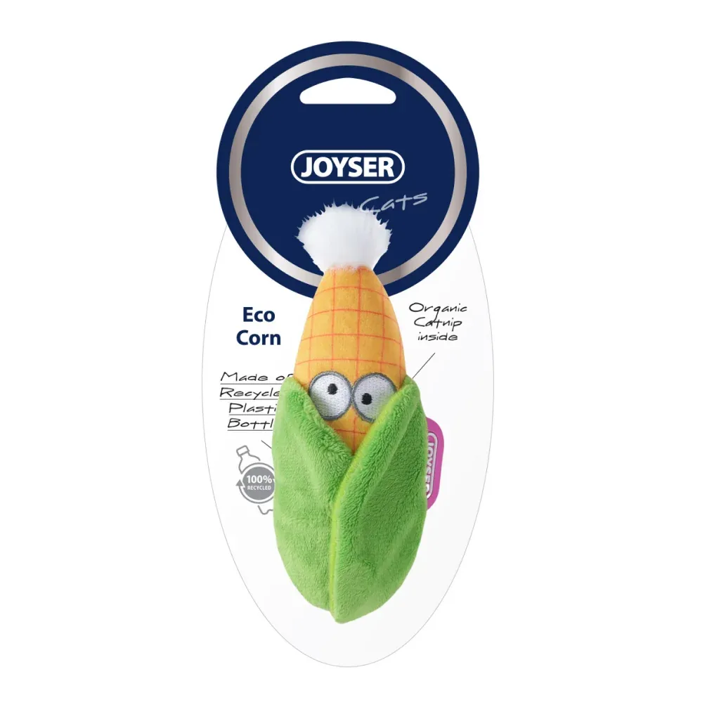 Joyser ECO Corn Catnip Toy for Cats (Yellow/Green) - Image 2