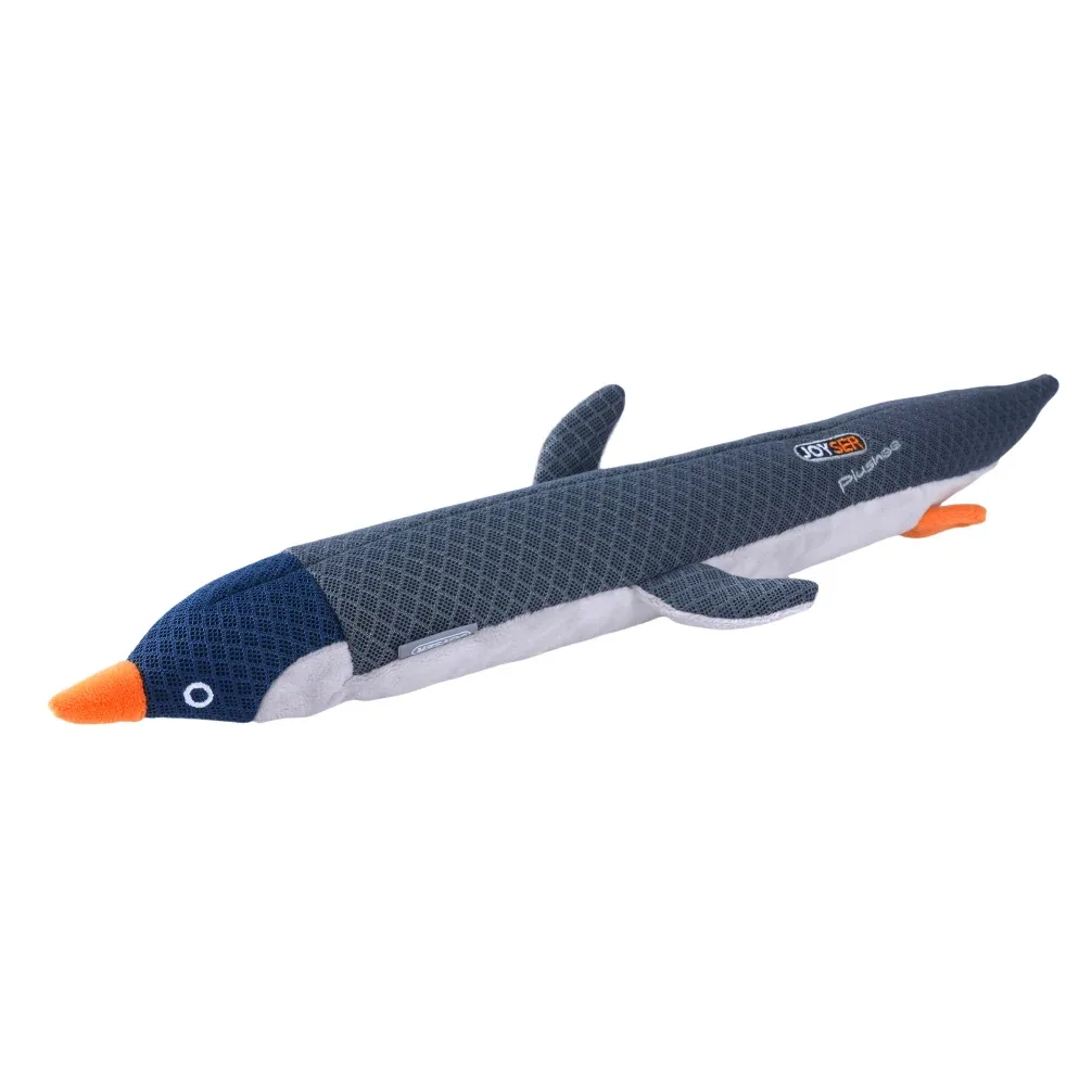 Joyser Penguin Plush Toy for Dogs (Light Grey)
