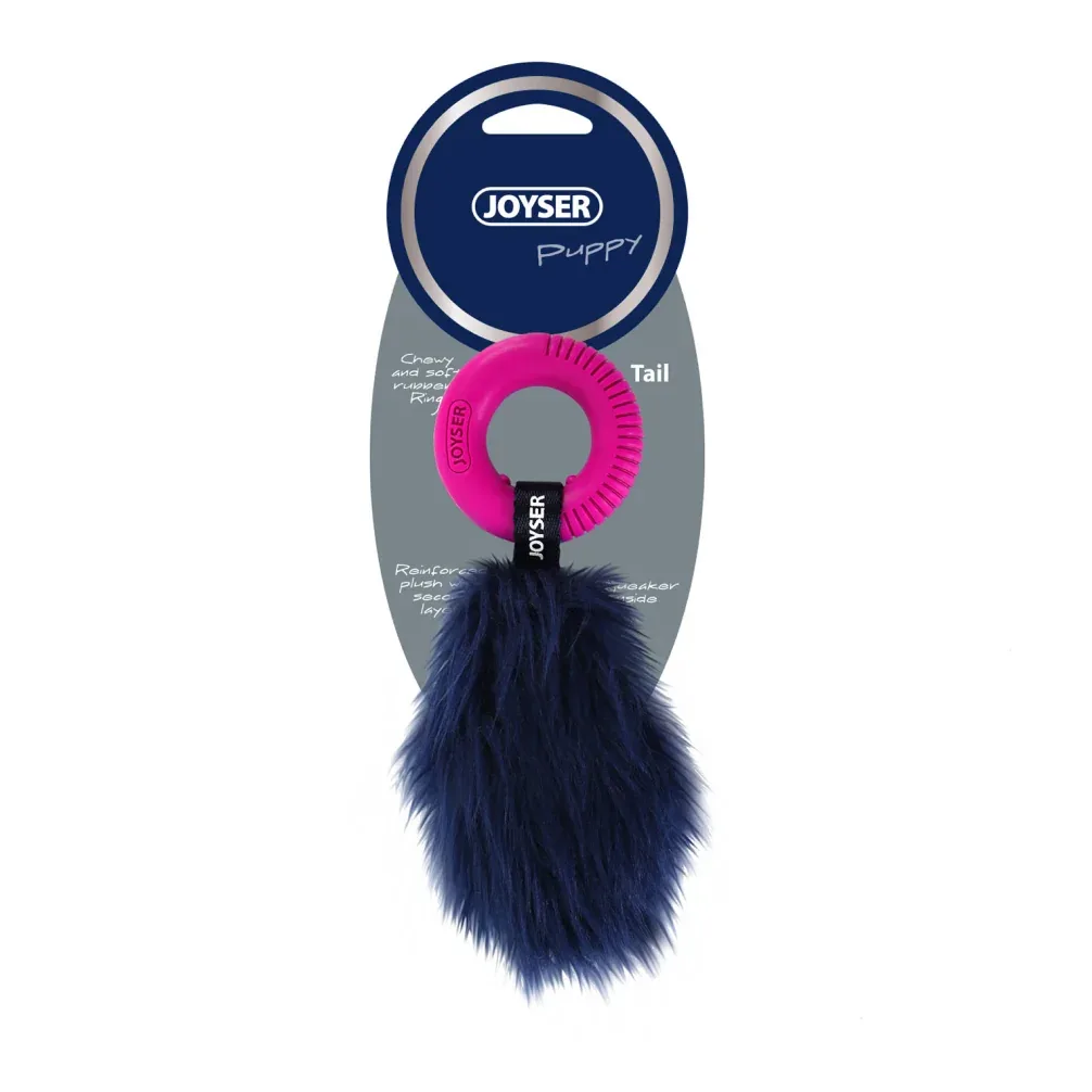 Joyser Puppy Tail with Ring for Dogs (Pink/Blue)
