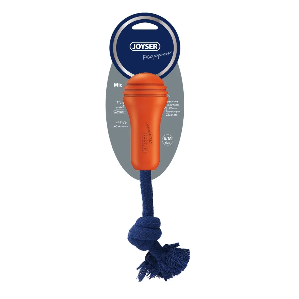 Joyser Ropper Chew Toy for Dogs (Orange/Dark Blue)