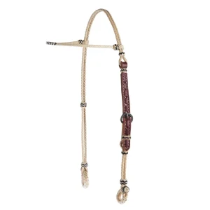 Just Rope It Hand Braided Rawhide Browband Headstall