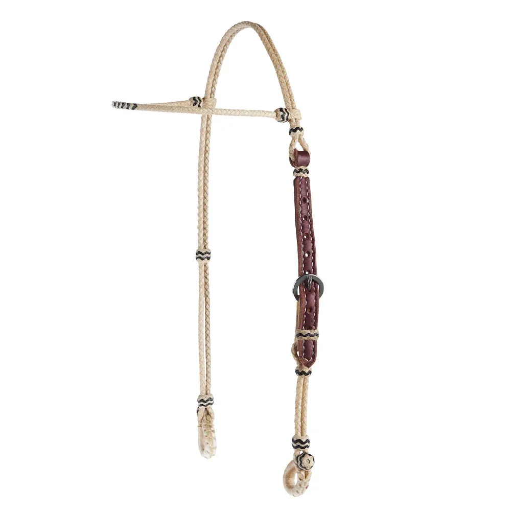 Just Rope It Hand Braided Rawhide Browband Headstall