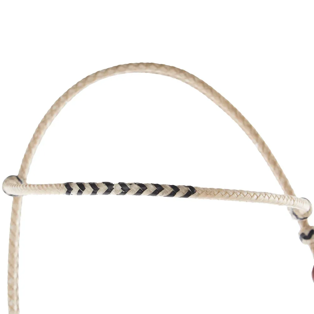 Just Rope It Hand Braided Rawhide Browband Headstall - Image 2