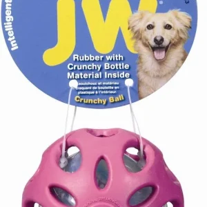 JW Crackle Heads Crackle Ball Dog Toy Small