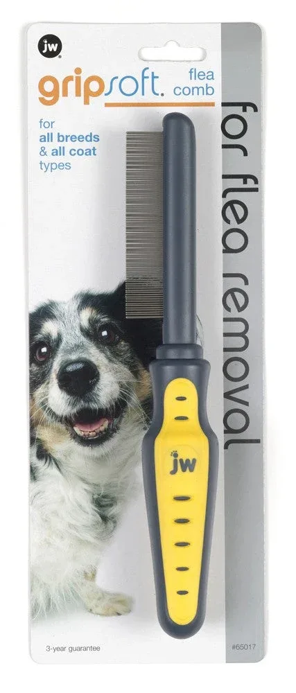 JW GripSoft Flea Comb