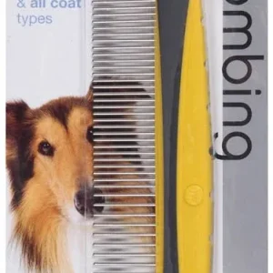 JW GripSoft Rotating Comfort Comb Fine & Coarse 8in