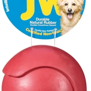 JW iSqueak Bouncin' Baseball Dog Toy Large