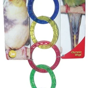 JW Pet ActiviToy Olympia Rings Bird Toy Multi-Color 1ea/SM/MD